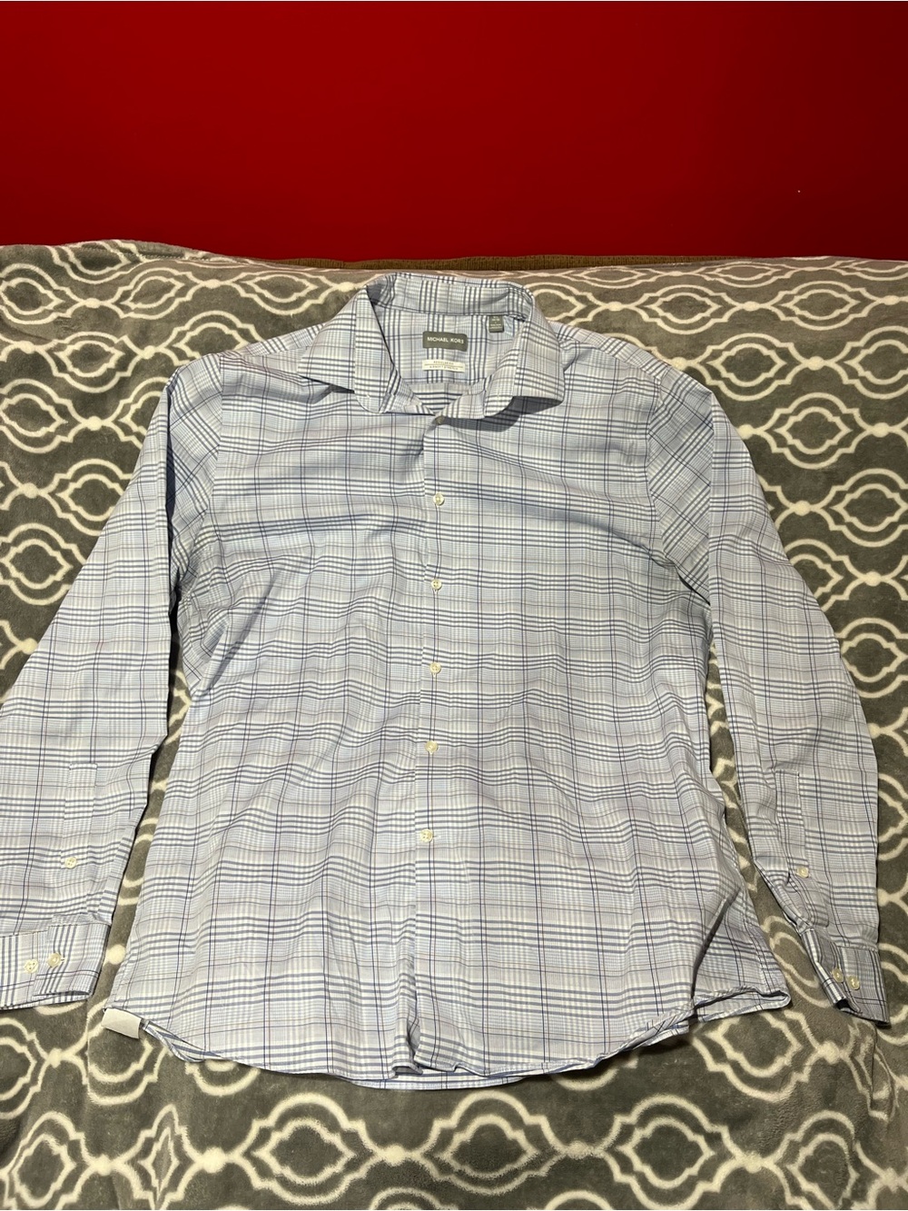 Michael Kors Regular fit Airsoft Stretch button up Size Large